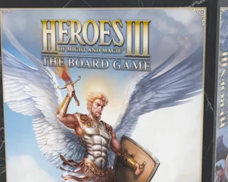 Heroes of Might & Magic III: The Board Game sat op på bord